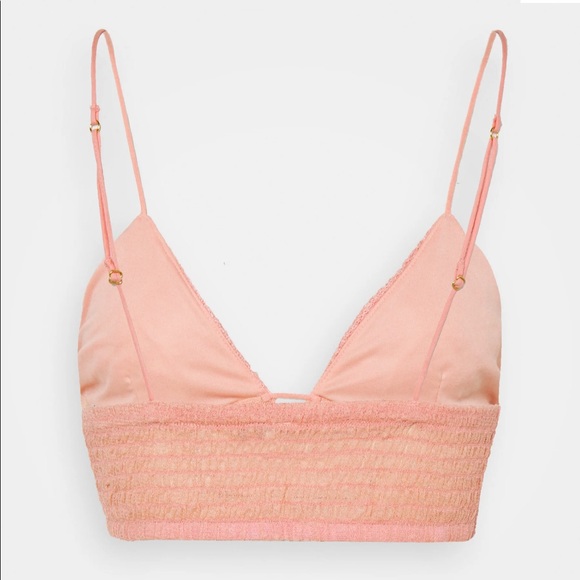 New FREE PEOPLE Elsie Embroidered Plunge Bralette - Picture 3 of 15